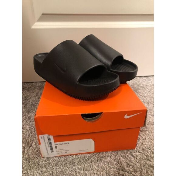 Nike Calm Slide Men's Size 8/ Women's Size 9 Black - Picture 7 of 8